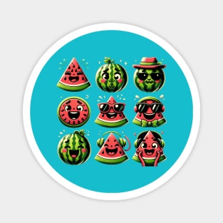 Watermelon Characters Magnet